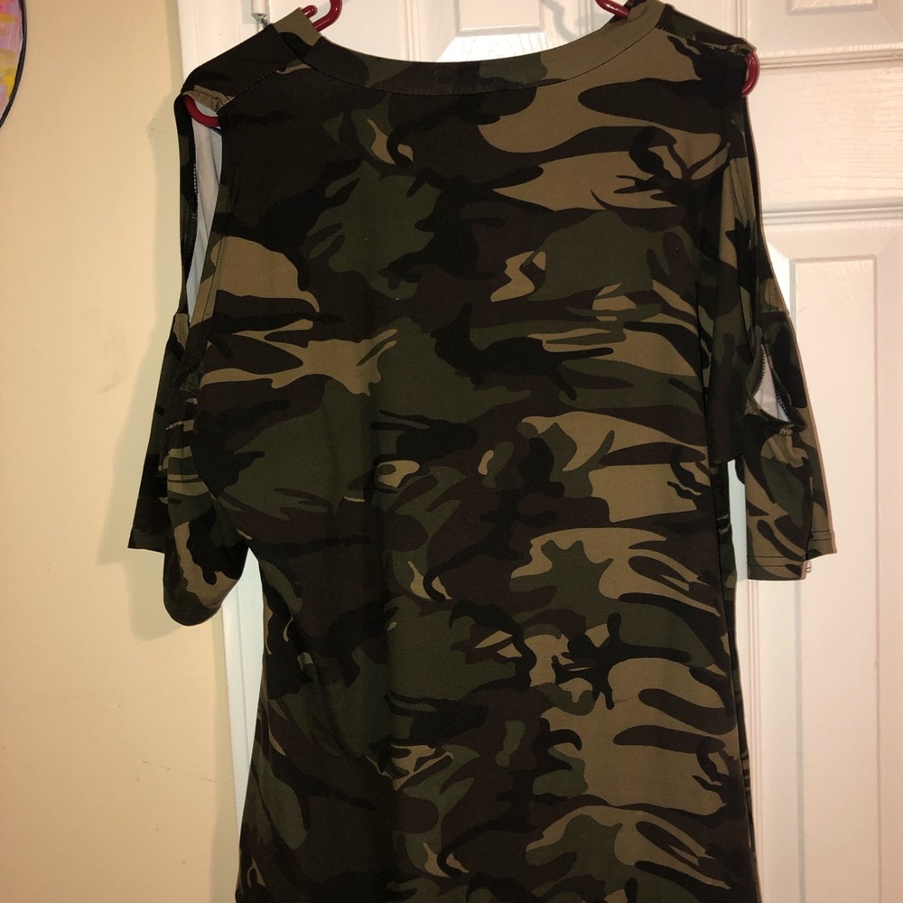 Camp off the shoulder top